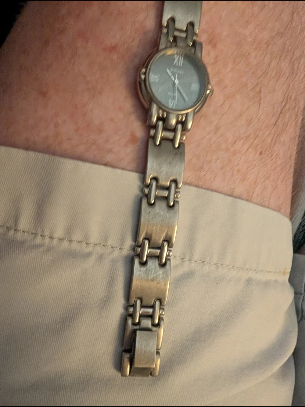 Rumours Black Dial Quartz Watch with Silver Case Brand New Battery In It